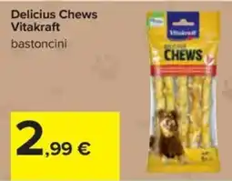 Carrefour Iper Delicious Chews Vitakraft bastoncini offerta