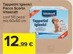 Carrefour Iper Tappetini Igienici Vitakraft offerta