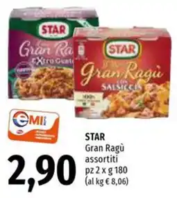 Emi Supermercati STAR Gran Ragù assortiti offerta