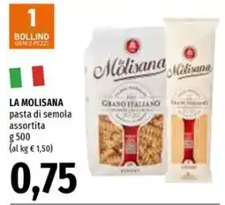 Emi Supermercati La Molisana pasta di semola assortita offerta