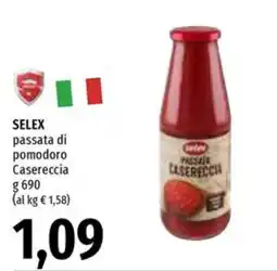 Emi Supermercati SELEX passata di pomodoro Casereccia offerta