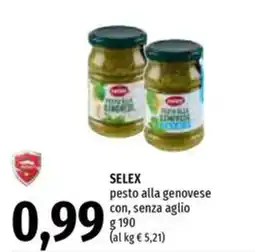 Emi Supermercati SELEX pesto alla genovese offerta