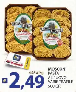 Supermercati Bruscoli Mosconi pasta all'uovo offerta