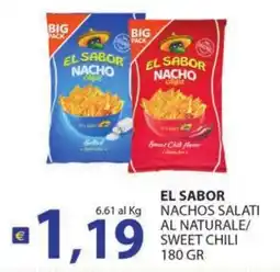 Supermercati Bruscoli El Sabor nachos salati offerta