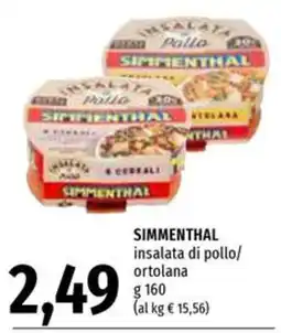 Emi Supermercati Simmenthal insalata di pollo/ortolana offerta