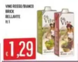 Mercadò Vino rosso/bianco brick Bellante offerta