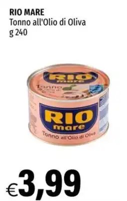 Hurrà Rio mare Tonno all'Olio di Oliva offerta