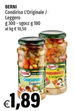 Hurrà Berni Condiriso Leggero offerta