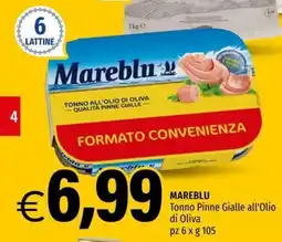 Hurrà Mareblu Tonno Pinne Gialle all'Olio di Oliva offerta