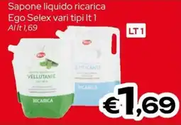 MAX Supermercati Sapone liquido ricarica Ego Selex offerta