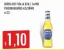 Mercadò Birra bottiglia stile capri Peroni Nastro Azzurro offerta