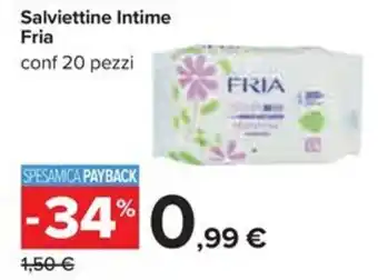 Carrefour Iper Salviettine Intime Fria offerta