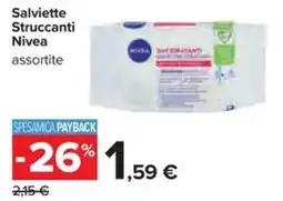 Carrefour Iper Salviette Struccanti Nivea assortite offerta