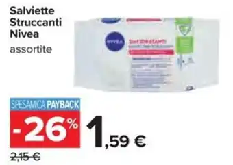 Carrefour Iper Salviette Struccanti Nivea assortite offerta