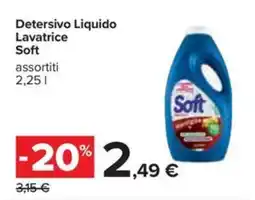 Carrefour Iper Detersivo liquido lavatrice soft offerta