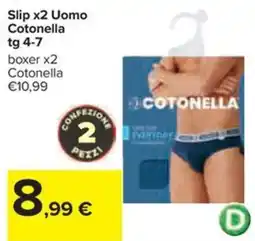 Carrefour Iper Slip Uomo Cotonella offerta
