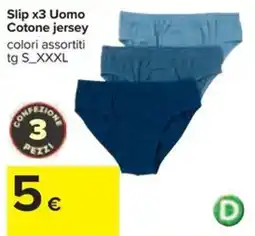 Carrefour Iper Slip Uomo Cotone jersey offerta