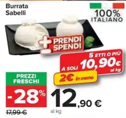 Carrefour Iper Burrata Sabelli offerta