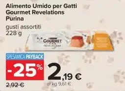 Carrefour Iper Alimento Umidoper Gatti Gourmet Revelations Purina offerta