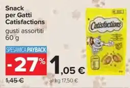 Carrefour Iper Snack per Gatti Catisfactions offerta
