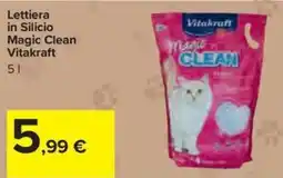 Carrefour Iper Lettiera in Silicio Magic Clean Vitakraft offerta