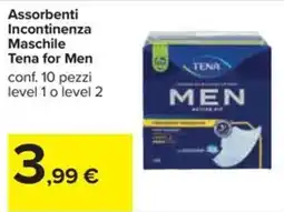 Carrefour Iper Assorbenti Incontinenza Maschile Tena for Men offerta