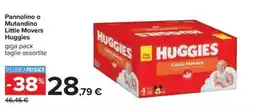 Carrefour Iper Pannolino o Mutandino Little Movers Huggies offerta