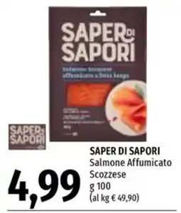 Emi Supermercati Saper di sapori Salmone Affumicato Scozzese offerta
