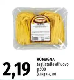 Emi Supermercati Romagna tagliatelle all'uovo offerta