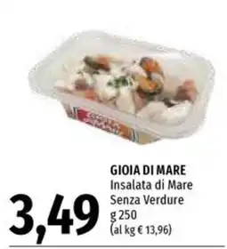 Emi Supermercati Gioia di Mare Insalata di Mare Senza Verdure offerta