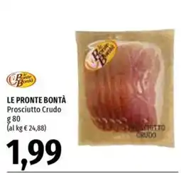 Emi Supermercati Le Pronte Bontà Prosciutto Crudo offerta
