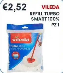 Caramico Vileda refill turbo smart 100% offerta