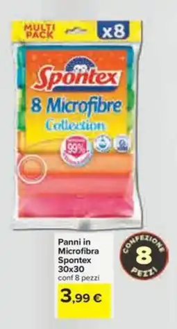 Carrefour Iper Panni in Microfibra Spontex offerta