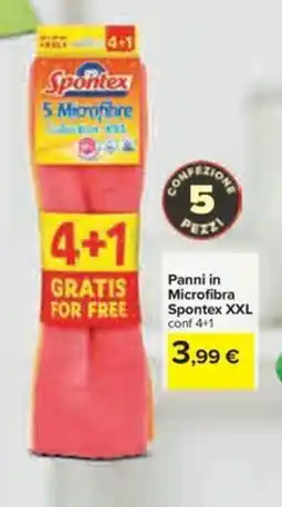 Carrefour Iper Panni in Microfibra Spontex XXL offerta