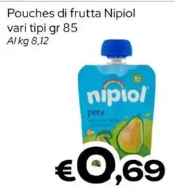 MAX Supermercati Pouches di frutta Nipiol offerta