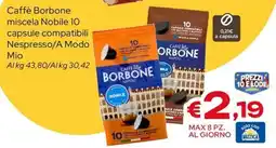 MAX Supermercati Caffè Borbone miscela Nobile offerta