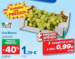 Carrefour Iper Uva Bianca cassetta offerta