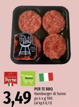 Emi Supermercati PER TE BBQ Hamburger di Suino offerta