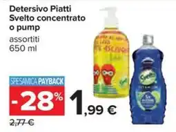 Carrefour Iper Detersivo Piatti Svelto concentrato offerta