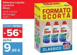 Carrefour Iper Detersivo Liquido Lavatrice Dixan offerta