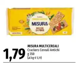 Emi Supermercati Misura Multicereali Crackers Cereali Antichi offerta