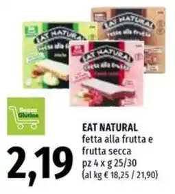 Emi Supermercati Eat Natural fetta alla frutta e frutta secca offerta