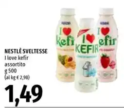 Emi Supermercati Nestlé Sveltesse I love kefir offerta