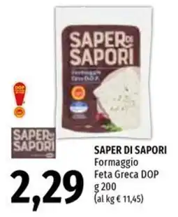 Emi Supermercati Saper di sapori Formaggio Feta Greca DOP offerta