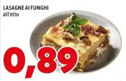 MEGA Lasagne ai funghi offerta
