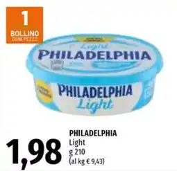 Emi Supermercati Philadelphia Light offerta