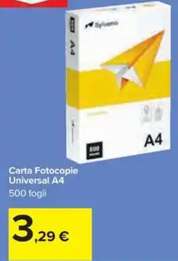 Carrefour Iper Carta Fotocopie Universal A4 offerta