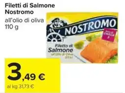 Carrefour Iper Filetti di Salmone Nostromo offerta
