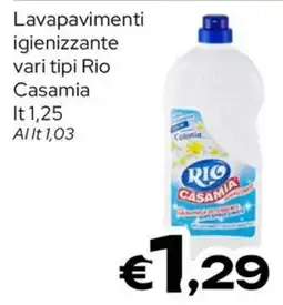 MAX Supermercati Lavapavimenti igienizzante Rio Casamia offerta