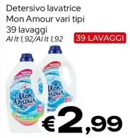 MAX Supermercati Detersivo lavatrice Mon Amour offerta